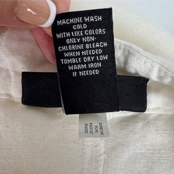 Lane Bryant Ivory Linen Rayon Wide Leg Lightweight Trouser Pants READ Sz 22/24 - Picture 10 of 10